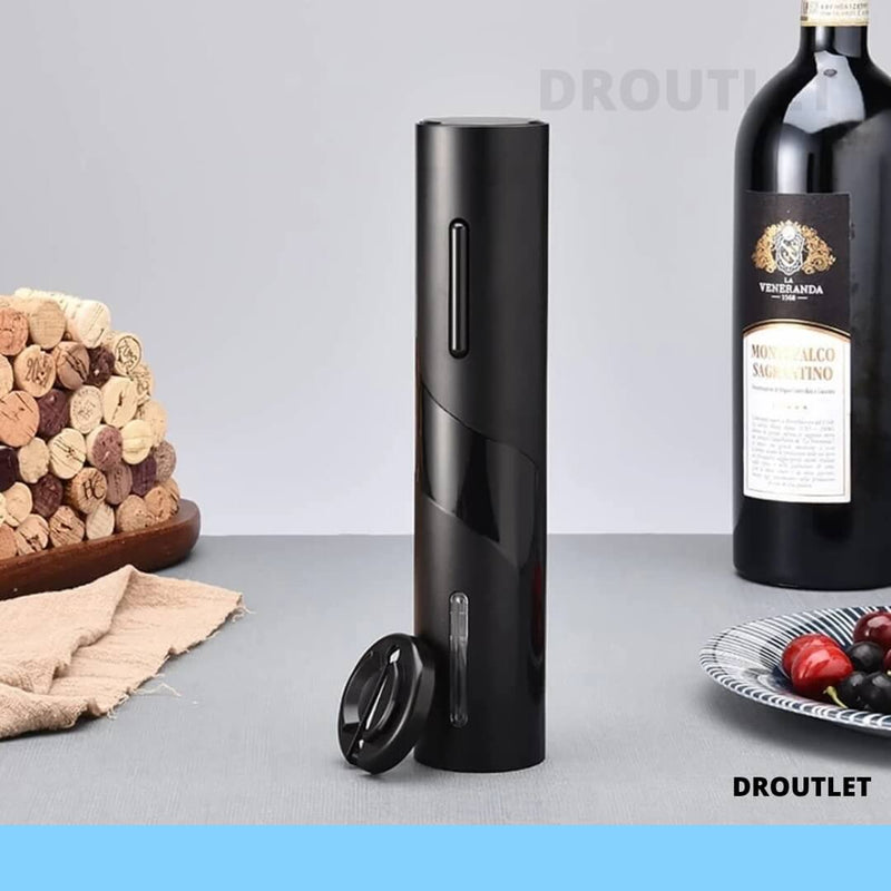 Kit Saca Rolhas Automático Abridor De Vinho Garrafa